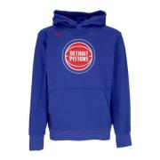 Detroit Pistons Fleece Hoodie Nike , Blue , Heren