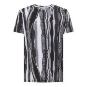 Gedrukt Ronde Hals T-Shirt Carlo Colucci , Black , Heren