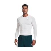 Compressie lange mouw basislaag Under Armour , White , Heren