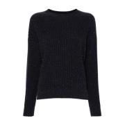 Blauwe Sweatshirt Aw24 Damesmode Peserico , Blue , Dames