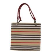 Pre-owned Canvas totes Burberry Vintage , Beige , Dames