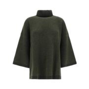 Khaki Cut-Out Sweater Fabiana Filippi , Green , Dames