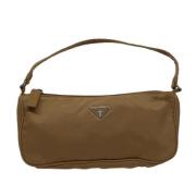 Pre-owned Fabric clutches Prada Vintage , Brown , Dames