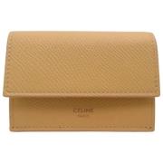 Pre-owned Leather wallets Celine Vintage , Yellow , Dames