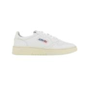 Lage Man Geitenwit Leren Sneakers Autry , White , Heren