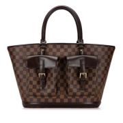 Pre-owned Canvas totes Louis Vuitton Vintage , Brown , Dames