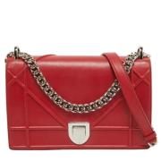 Pre-owned Leather dior-bags Dior Vintage , Red , Dames