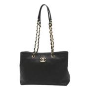 Pre-owned Leather chanel-bags Chanel Vintage , Black , Dames