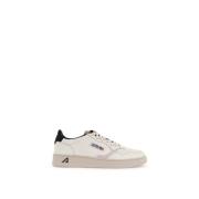 Geperforeerde Leren Lage Sneakers Autry , White , Heren