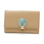 Pre-owned Leather key-holders Bvlgari Vintage , Beige , Dames