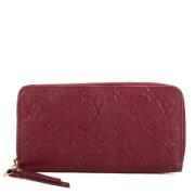 Pre-owned Leather wallets Louis Vuitton Vintage , Pink , Dames