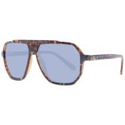 Bruine Heren Aviator Zonnebril Guess , Brown , Heren