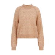 Ronde Hals Sweater Guess , Brown , Dames