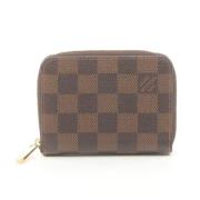 Pre-owned Leather wallets Louis Vuitton Vintage , Brown , Dames