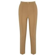 Bruine rechte broek met Franse zakken Elisabetta Franchi , Brown , Dam...