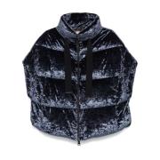 Fluwelen Puffer Cape Herno , Black , Dames