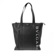 Pre-owned Leather shoulder-bags Bvlgari Vintage , Black , Heren