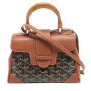 Pre-owned Leather handbags Goyard Vintage , Brown , Dames