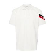 Klassieke Polo Shirt Moncler , White , Heren