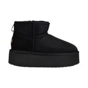 Micro Flatform Damesschoenen Emu , Black , Dames