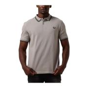 Heren Polo & T-shirts, Twin Tipped Shirt Fred Perry , Gray , Heren