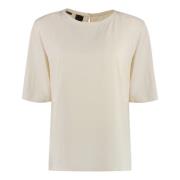 Zijden Blouse Pinko , Beige , Dames