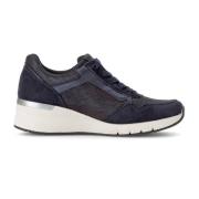 Blauwe Dames Sneaker - Walking Collectie Gabor , Blue , Dames