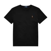 Zwart Katoen Regular Fit T-Shirt Polo Ralph Lauren , Black , Heren