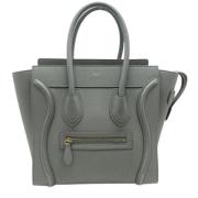 Pre-owned Leather celine-bags Celine Vintage , Gray , Dames