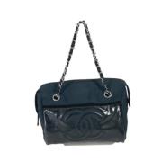 Pre-owned Nylon chanel-bags Chanel Vintage , Black , Dames