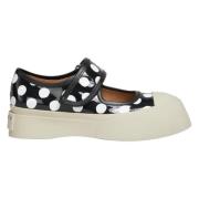 Polka Dot Platform Sneakers Marni , Black , Dames