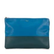 Pre-owned Leather celine-bags Celine Vintage , Blue , Dames