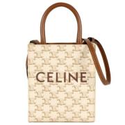 Pre-owned Canvas totes Celine Vintage , Beige , Dames