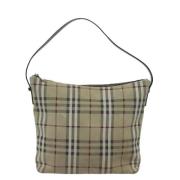 Pre-owned Suede handbags Burberry Vintage , Beige , Dames