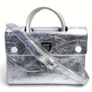 Pre-owned Leather dior-bags Dior Vintage , Gray , Dames