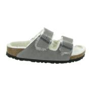 Shearling Arizona Stijl Schoenen Birkenstock , Gray , Dames