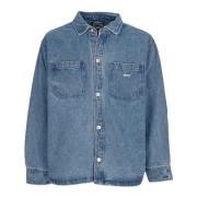 Winston Overhemdjasje Licht Indigo Obey , Blue , Heren