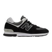 Zwarte platte schoenen 576 stijl New Balance , Black , Heren