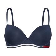 Blauwe Ondersteunde Lingerie Set Tommy Jeans , Blue , Dames