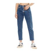 Slim Stretch Izzie Jeans - Blauw Denim Tommy Jeans , Blue , Dames