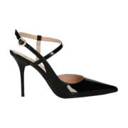 Stijlvolle Sling Back Schoenen Love Moschino , Black , Dames