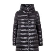 Amelia Donsjas Zwart Herno , Black , Dames