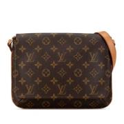 Pre-owned Canvas louis-vuitton-bags Louis Vuitton Vintage , Brown , Da...