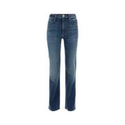 Stretch Denim Kick It Jeans Mother , Blue , Dames