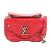 Pre-owned Leather handbags Louis Vuitton Vintage , Red , Dames