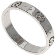 Pre-owned White Gold rings Gucci Vintage , Gray , Dames