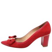 Pre-owned Leather heels Carolina Herrera Pre-owned , Red , Dames