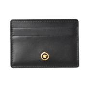 Pre-owned Leather wallets Versace Pre-owned , Black , Dames