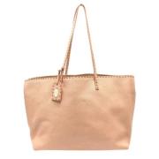 Pre-owned Leather totes Fendi Vintage , Beige , Dames