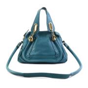 Pre-owned Leather handbags Chloé Pre-owned , Green , Dames